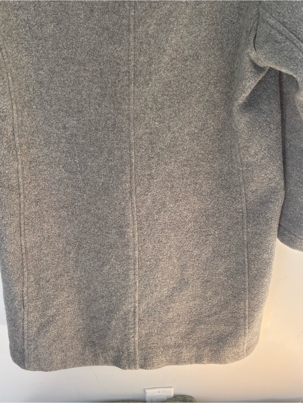 Dearest Gray Wool Duffle Coat Hooded Toggle Jacket Size M - Picture 9 of 10